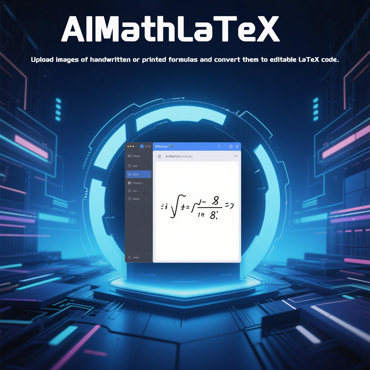 Illustration showing AI formula generation from text